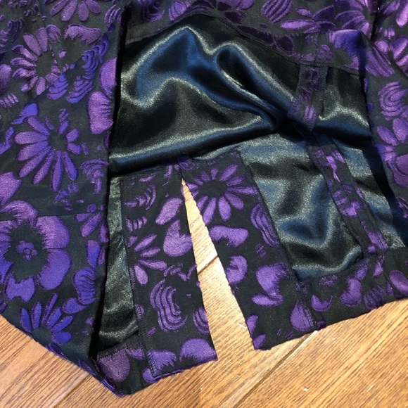 Betsey Johnson Evening Cocktail Dress Burnout Silk - Picture 3 of 7